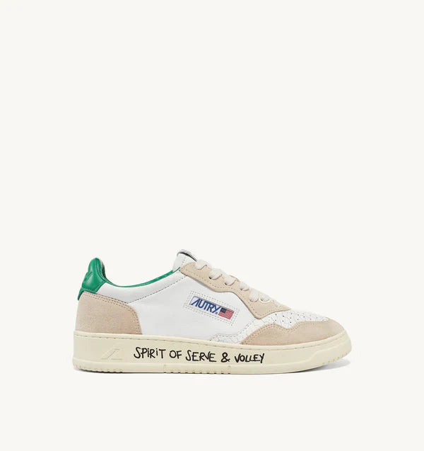 Autry Sneakers Medalist 01 Low Leather Green VY03