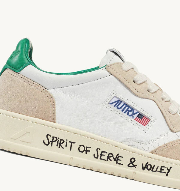 Autry Sneakers Medalist 01 Low Leather Green VY03