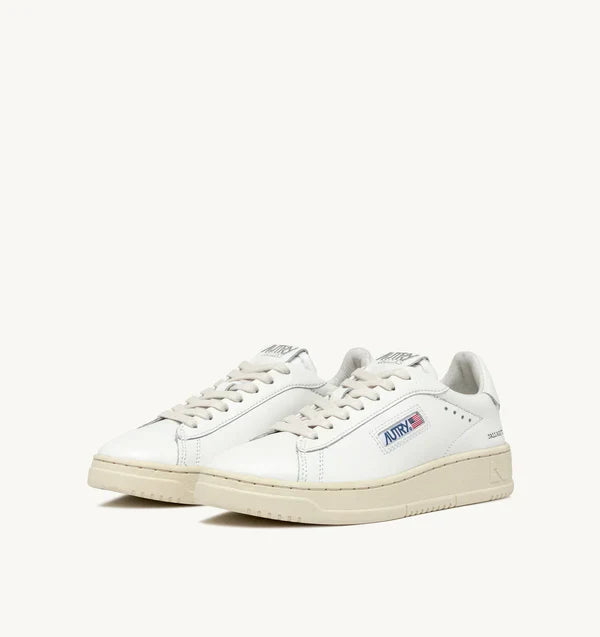 BASKET DALLAS LOW EN CUIR BLANC