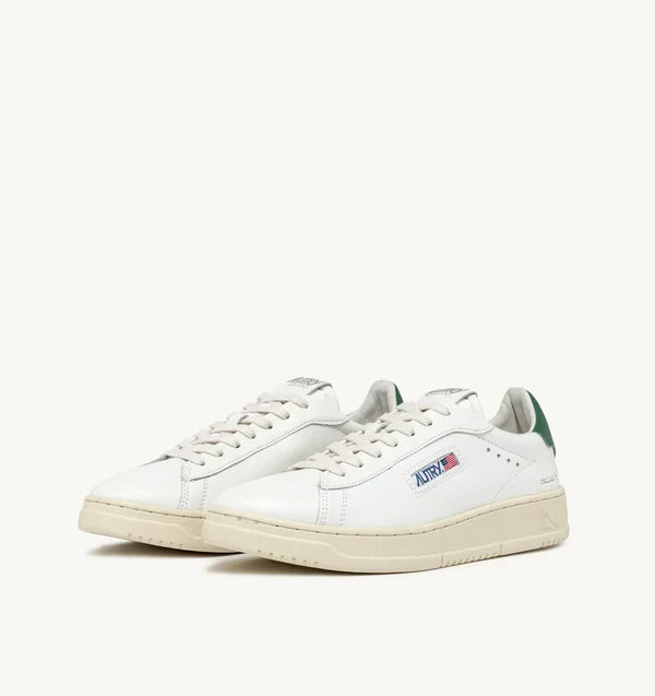 BASKET DALLAS LOW EN CUIR BLANC ET AMAZON