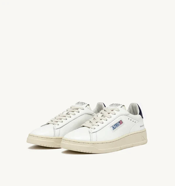 BASKET DALLAS LOW EN CUIR BLANC ET SPACE