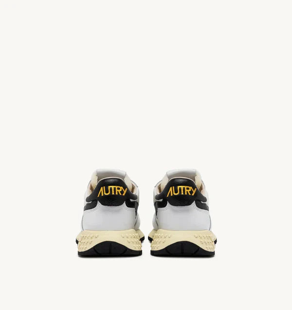 REELWIND LOW SNEAKERS IN NYLON AND LEATHER COLOR WHITE BLACK