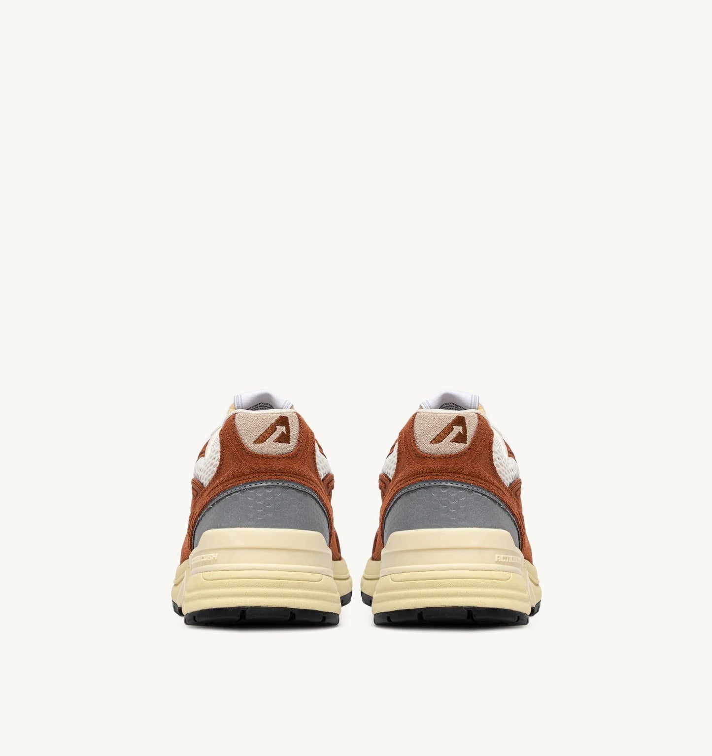 BASKETS HYPERWAY EN MESH ET EN DAIM MARRON ET ARGENT