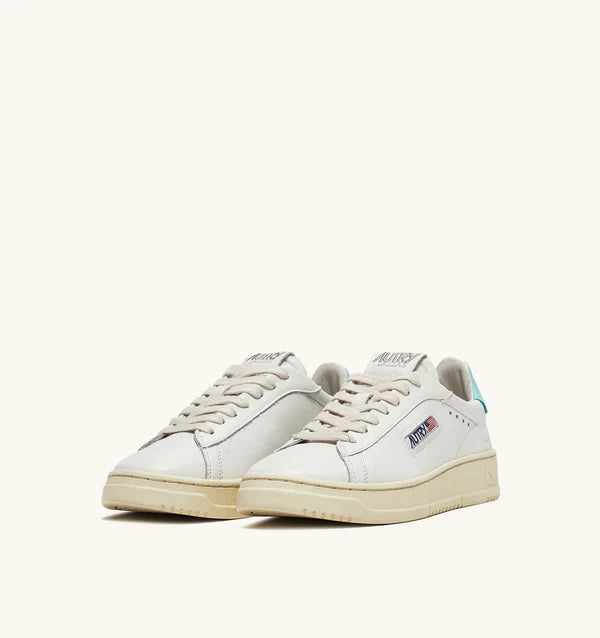 Autry Sneakers Dallas low Leather White turquoise NW11