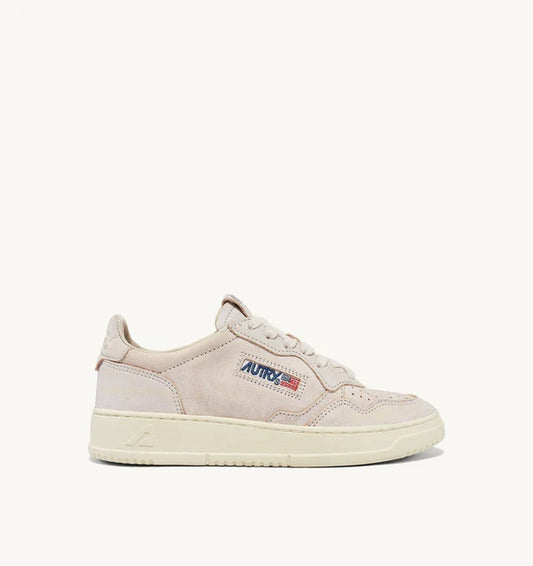 Autry Sneakers Medalist 01 Low Sand Unlined White