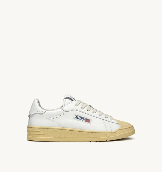 BASKET BOB LUTZ LOW EN CUIR BLANC