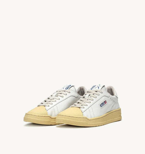 BASKET BOB LUTZ LOW EN CUIR BLANC