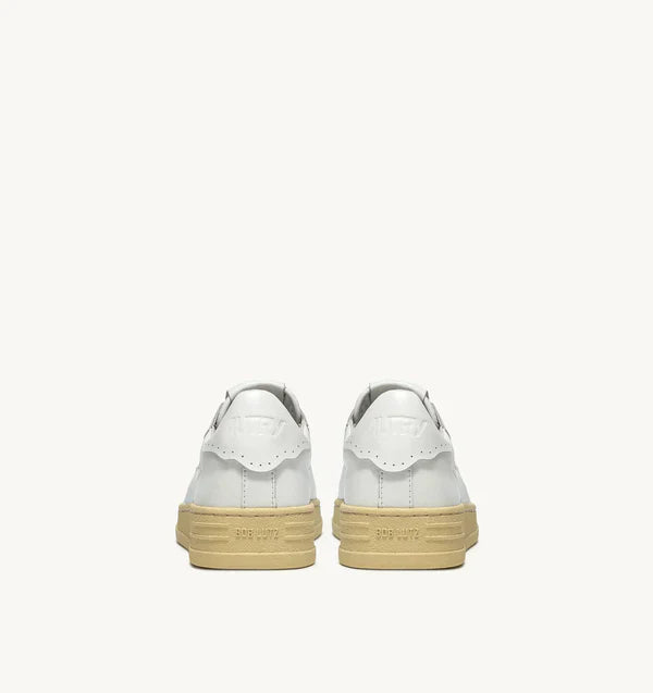 BASKET BOB LUTZ LOW EN CUIR BLANC