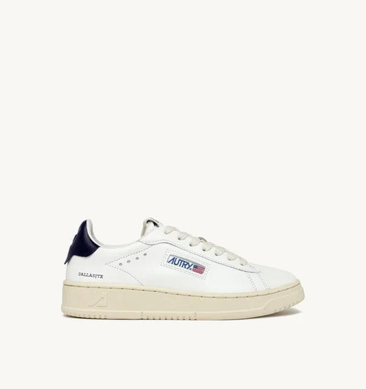 BASKET DALLAS LOW EN CUIR BLANC ET SPACE