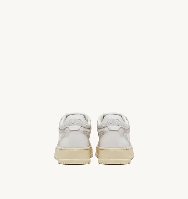 BASKET OPEN MID EN CUIR, MESH ET DAIM BLANC POUR ENFANTS