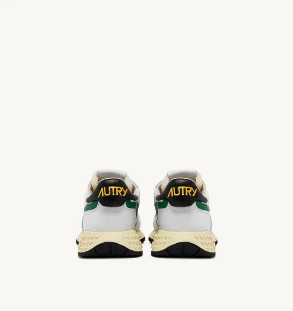 REELWIND LOW SNEAKERS IN NYLON AND LEATHER COLOR WHITE BLACK AND GREEN