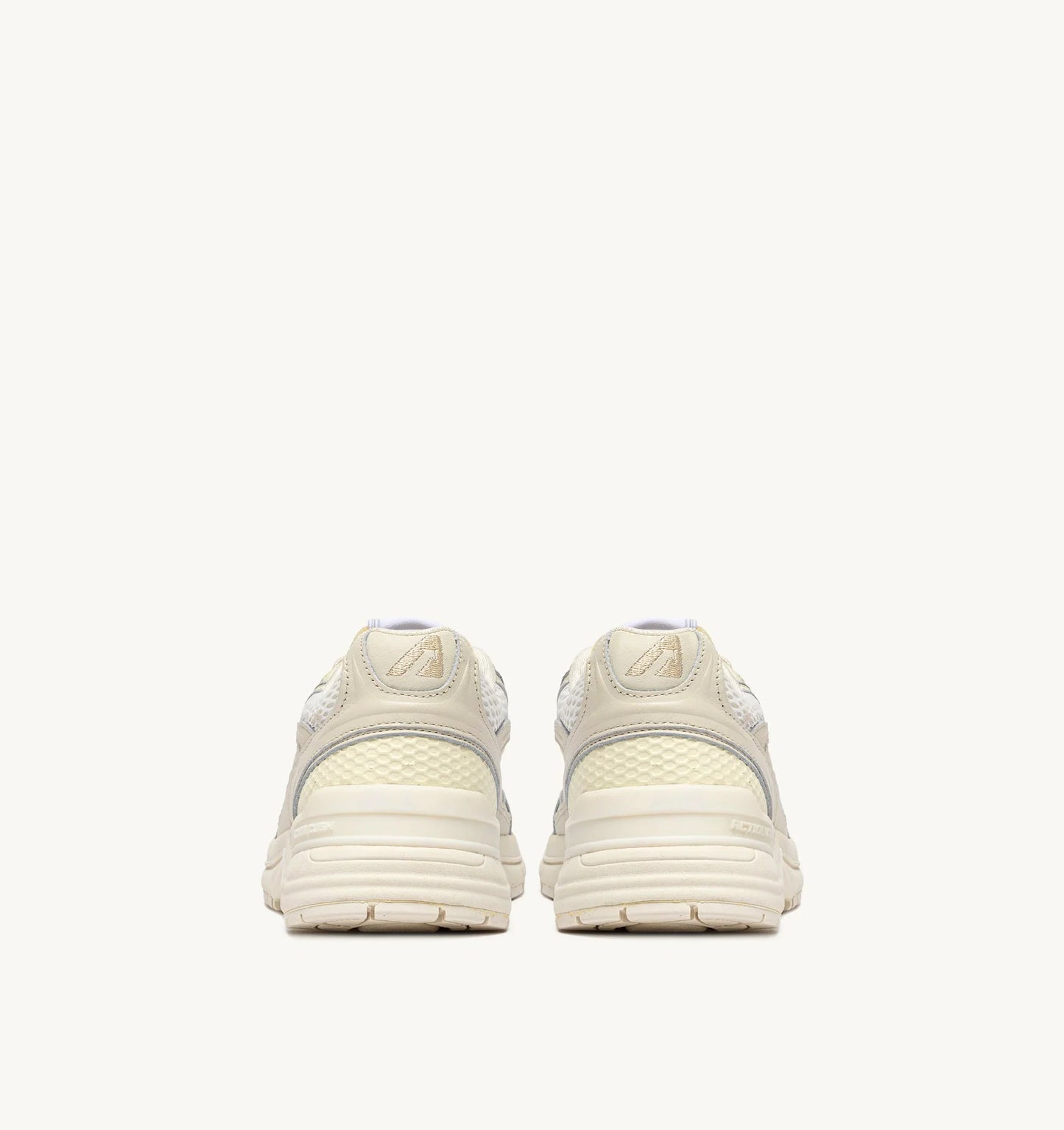 BASKETS HYPERWAY EN MESH ET CUIR WHISPER WHITE