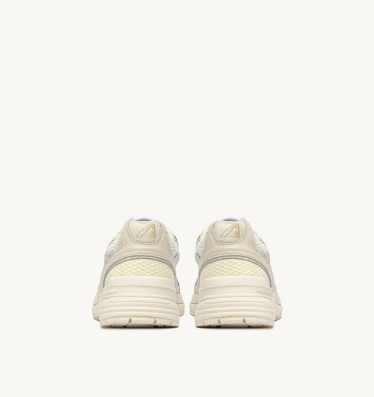 BASKETS HYPERWAY EN MESH ET CUIR WHISPER WHITE