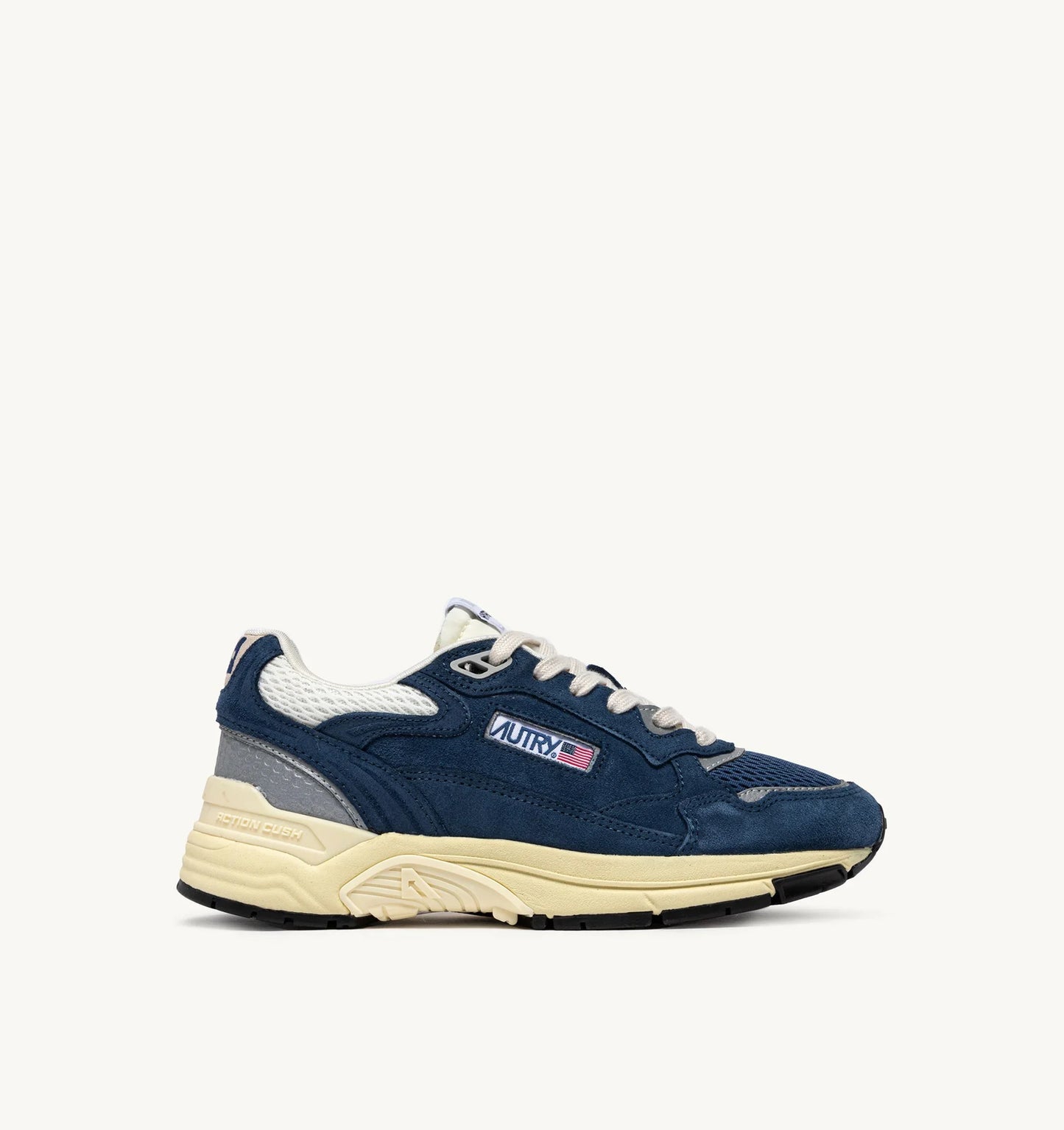 BASKETS HYPERWAY EN MESH ET DAIM ENSIGN ET ARGENT